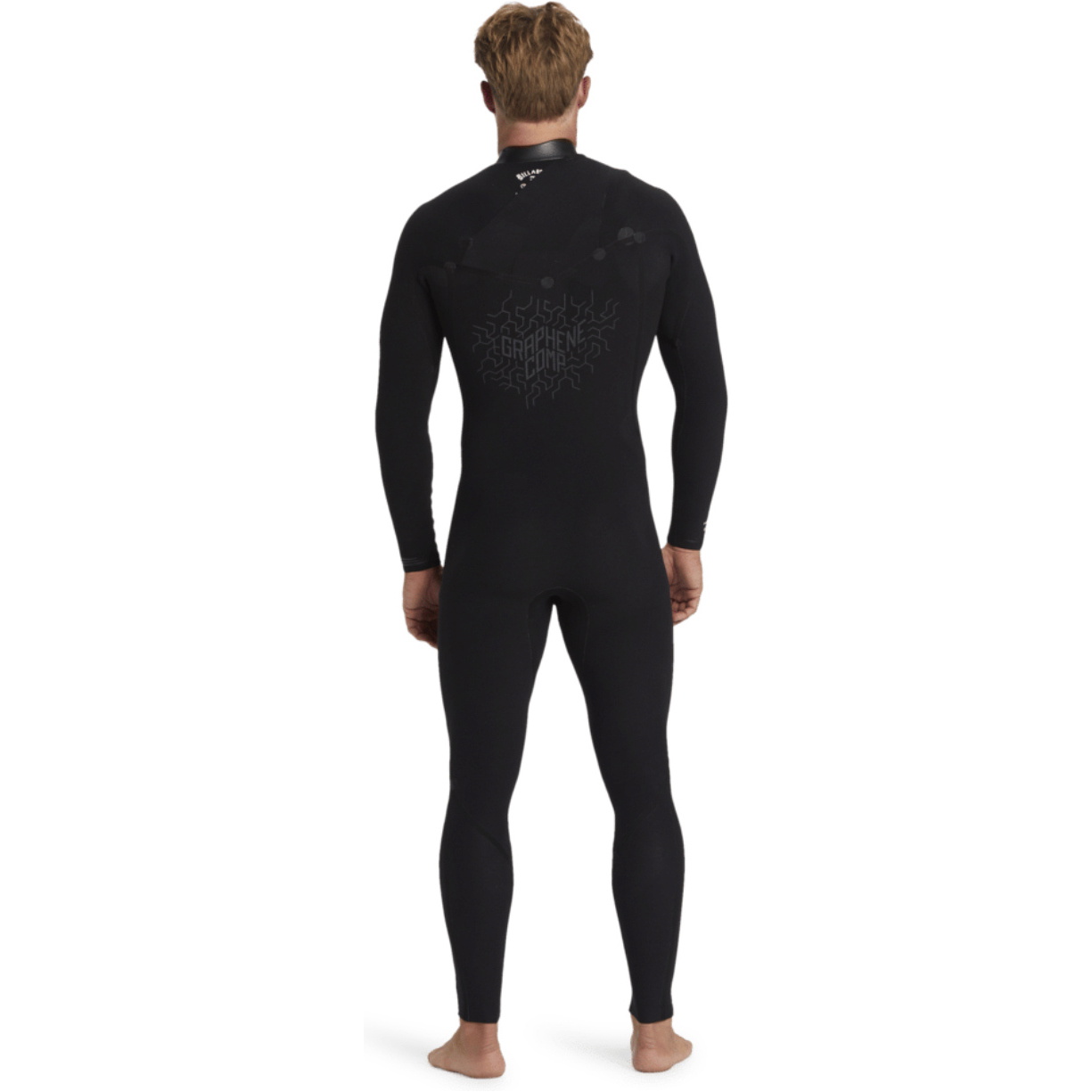 2026 Billabong Mens Revolution Natural 3/2mm Chest Zip Wetsuit 24AW193511 - Black Red